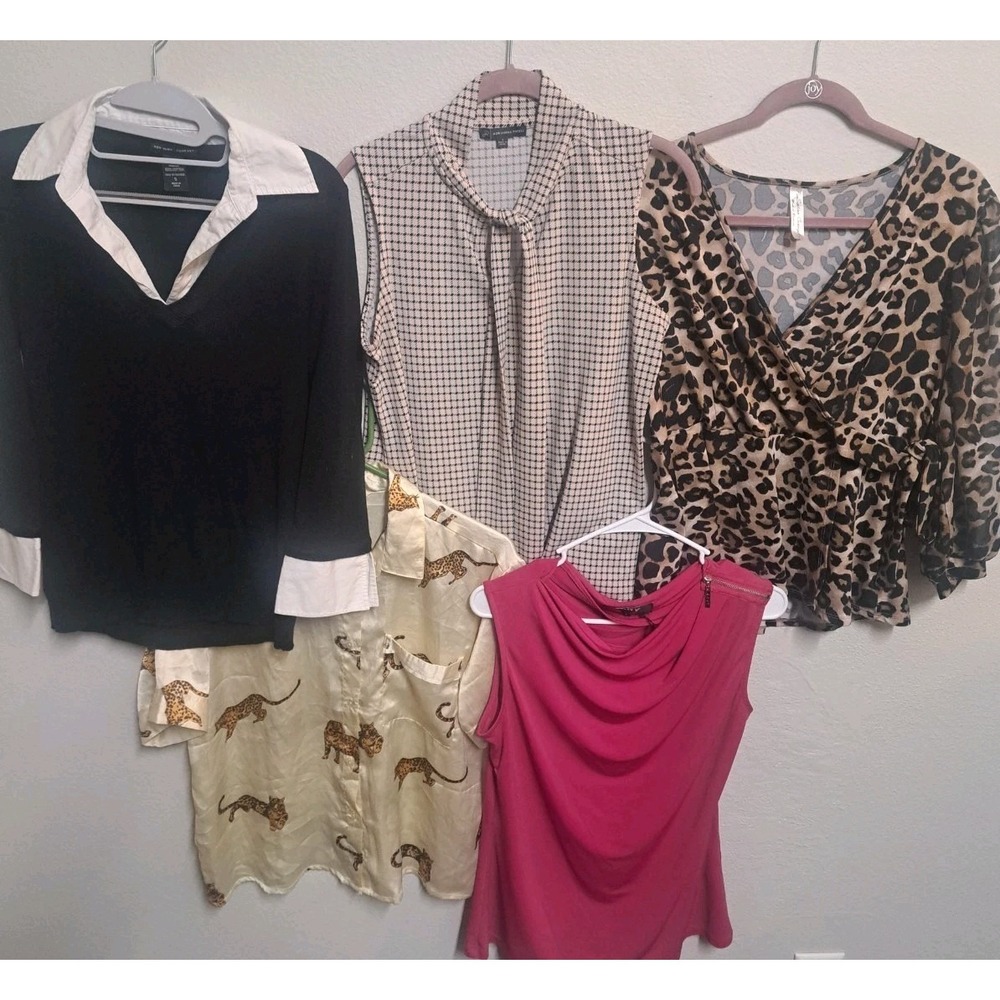 Women's Size Small 5pc Top Lot DKNY Adrianna Papell NY&Co Perception Career